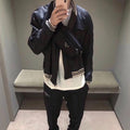 District Men's Cotton Silky Bomber Jacket