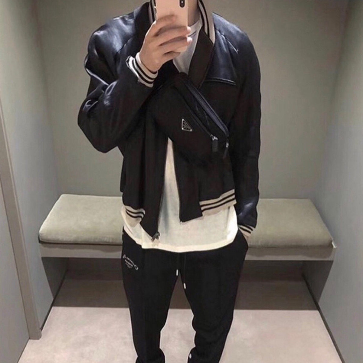 District Men's Cotton Silky Bomber Jacket