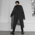 Metro Men's Long Hooded Linen Shirt