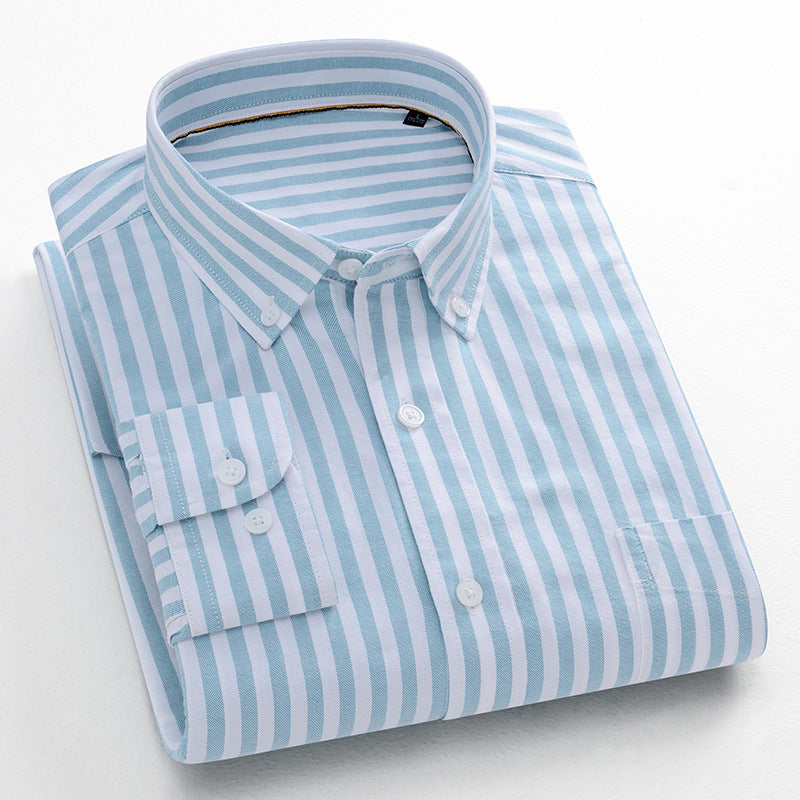 Metro Men's Cotton Striped Shirt