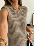 Hearth Acrylic Cable-Knit Crew-Neck Sweater Vest
