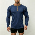 Metro Calder Men's Long-Sleeve Henley Shirt
