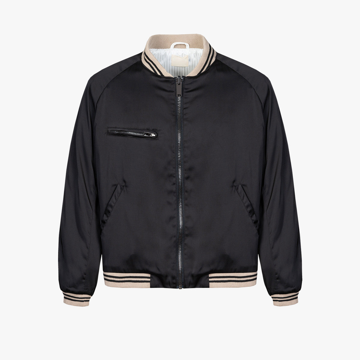 District Men's Cotton Silky Bomber Jacket
