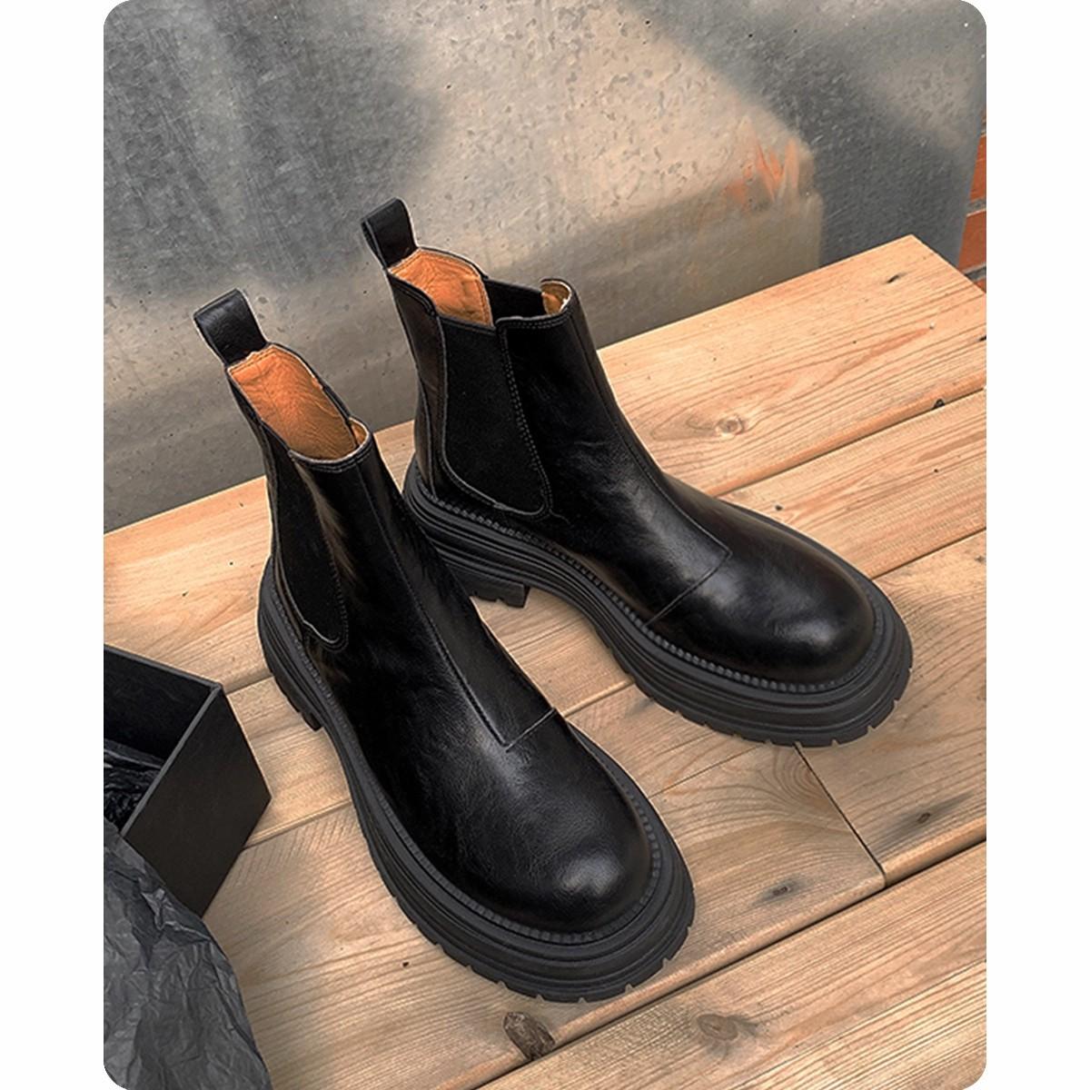 Stride Leather Vintage Ankle Boots