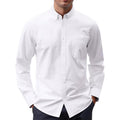 Metro Men's Long-Sleeve Button Solid Shirt