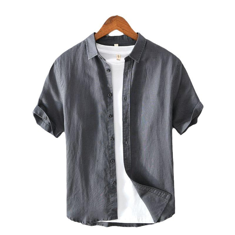 Metro Arden Men's Short-Sleeve Linen Shirt