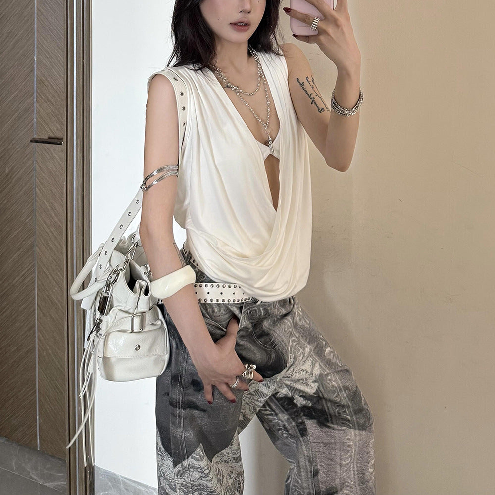 Indigo Calder Relaxed Wide-Leg Jeans