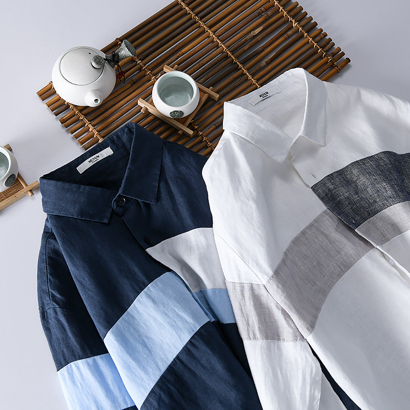 Metro Men's Linen Cotton Relaxed Shirt
