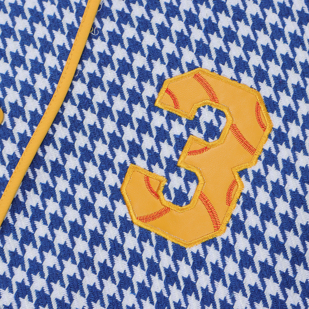 District Men's Houndstooth Varsity Jacket