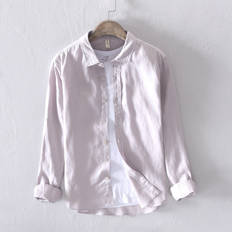 Metro Arden Men's Linen Long-Sleeve Shirt