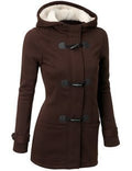 Lumen Wool Hooded Button Coat