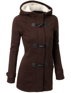 Lumen Wool Hooded Button Coat