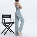 Indigo Quill Wide-Leg Jeans