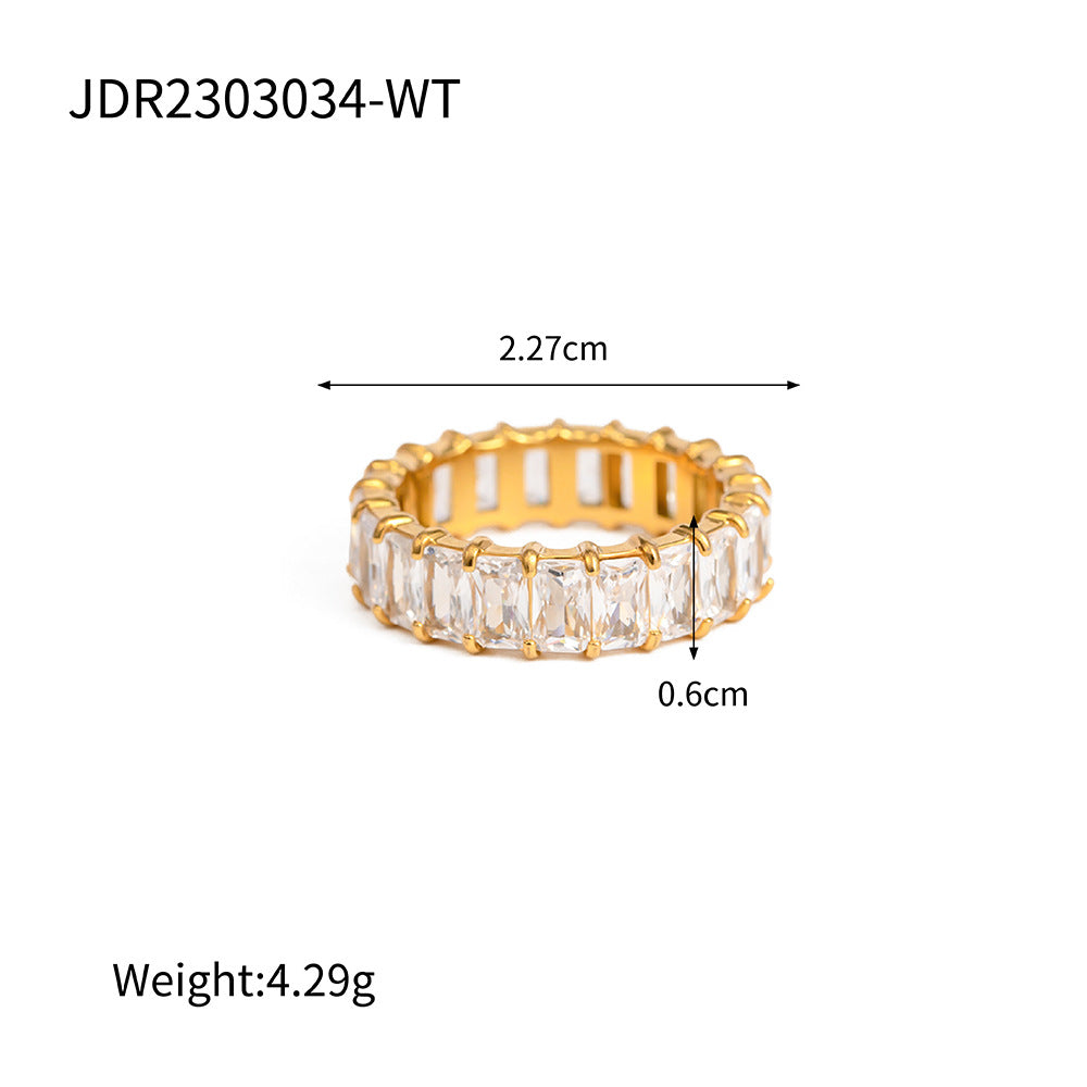 Lune Elan Stainless Steel Ring