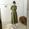 Nova Slim A-Line Mid-Length Knit Dress