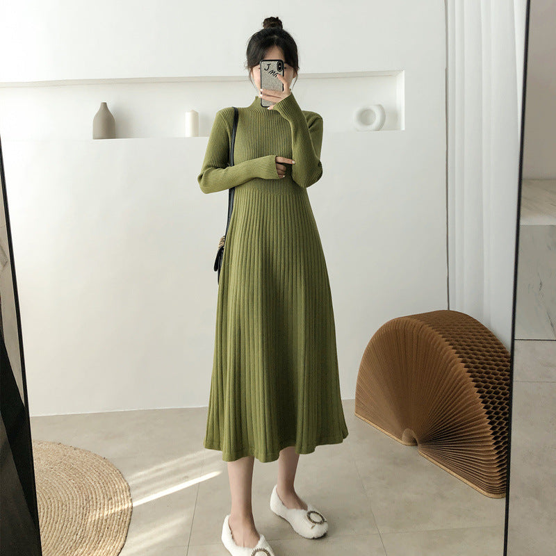 Nova Slim A-Line Mid-Length Knit Dress