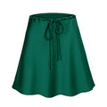 Sway Satin Drawstring Midi Skirt