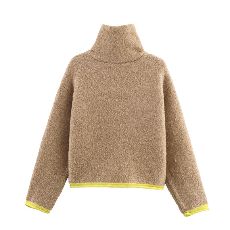 District Men's Knit Contrast Bomber Jacket