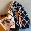 Ember Wool Plaid Scarf