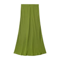 Sway Satin Silky Slim Midi Skirt