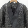 Halo Leather Quilted Biker Jacket