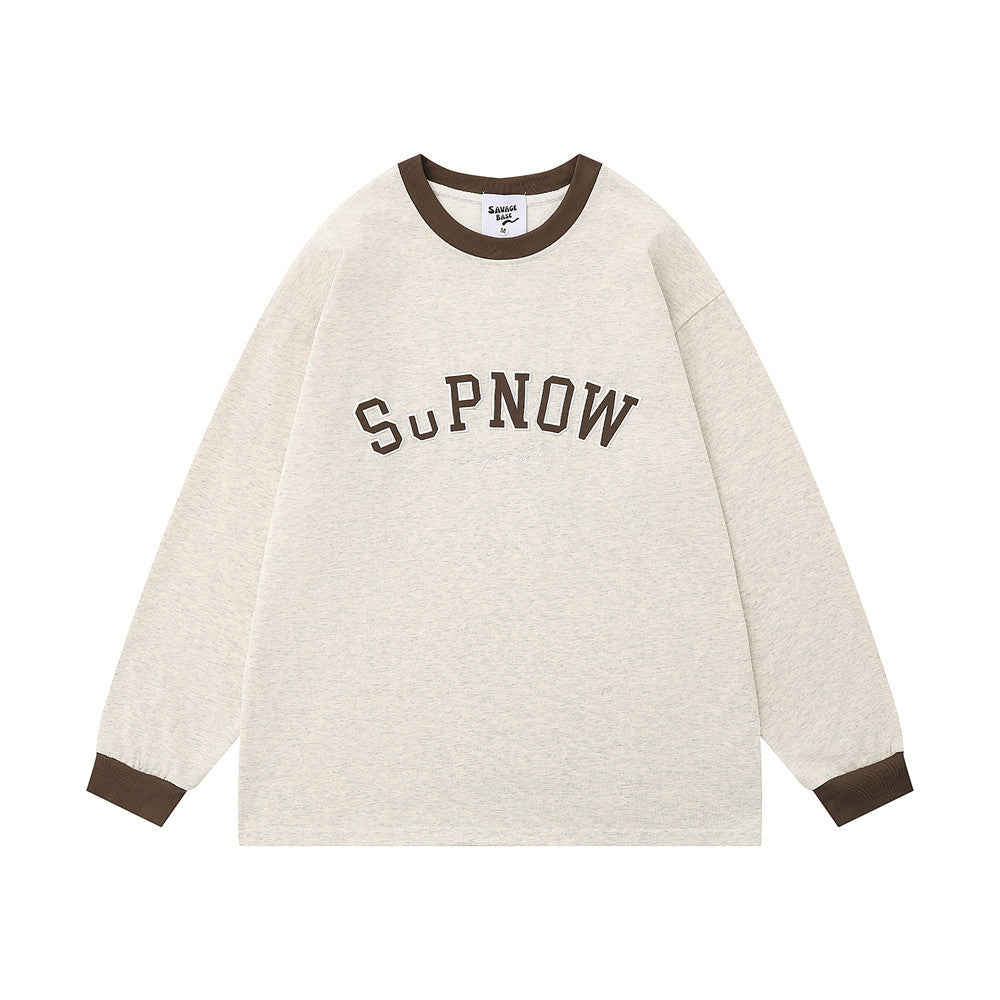 Archive Men's Relaxed Long-Sleeve Letter-Print T-Shirt