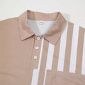 Metro Bexley Men's Lapel Striped Polo Shirt