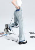 Indigo Rowan Wide-Leg Jeans