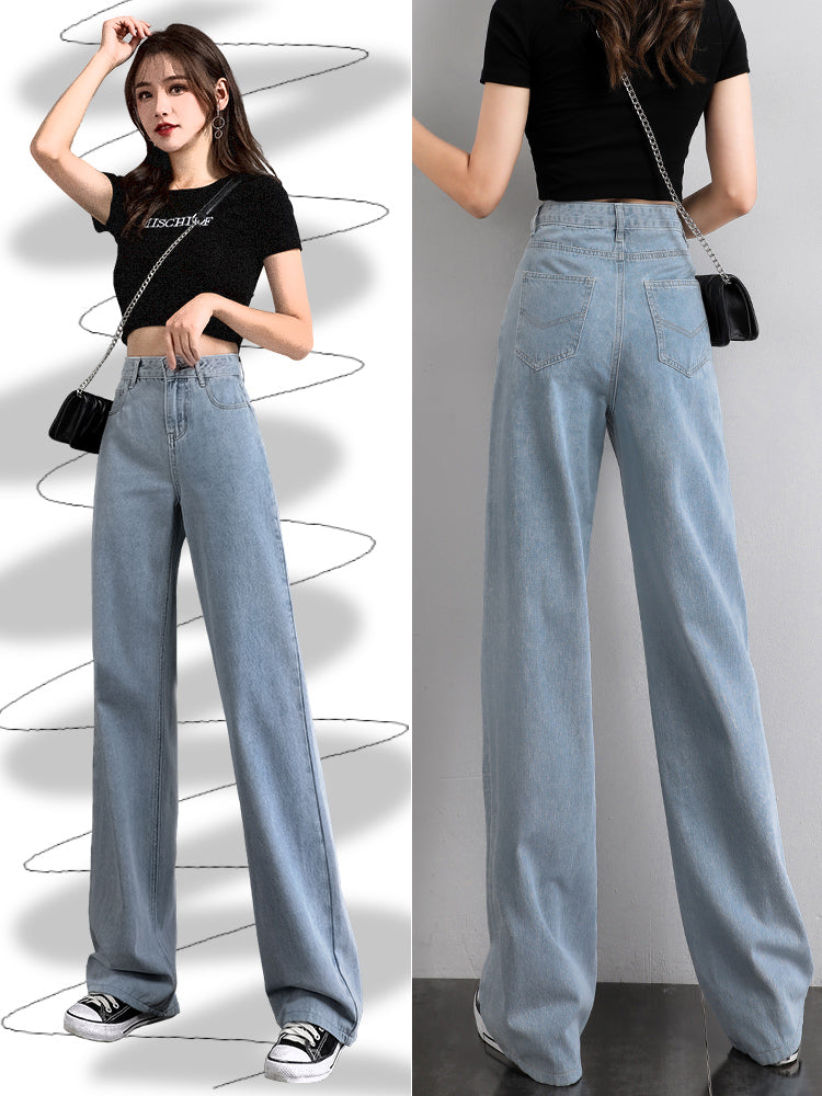 Indigo Calder Wide-Leg Jeans