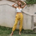 Flow Linen Cotton Drawstring Harem Pants