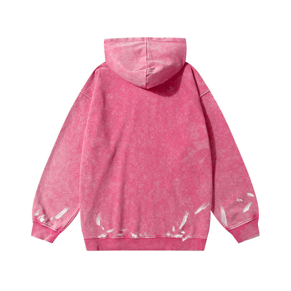 District Men's Loose Printed Hoodie