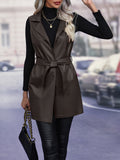 Hearth Faux-Leather Leather Cardigan