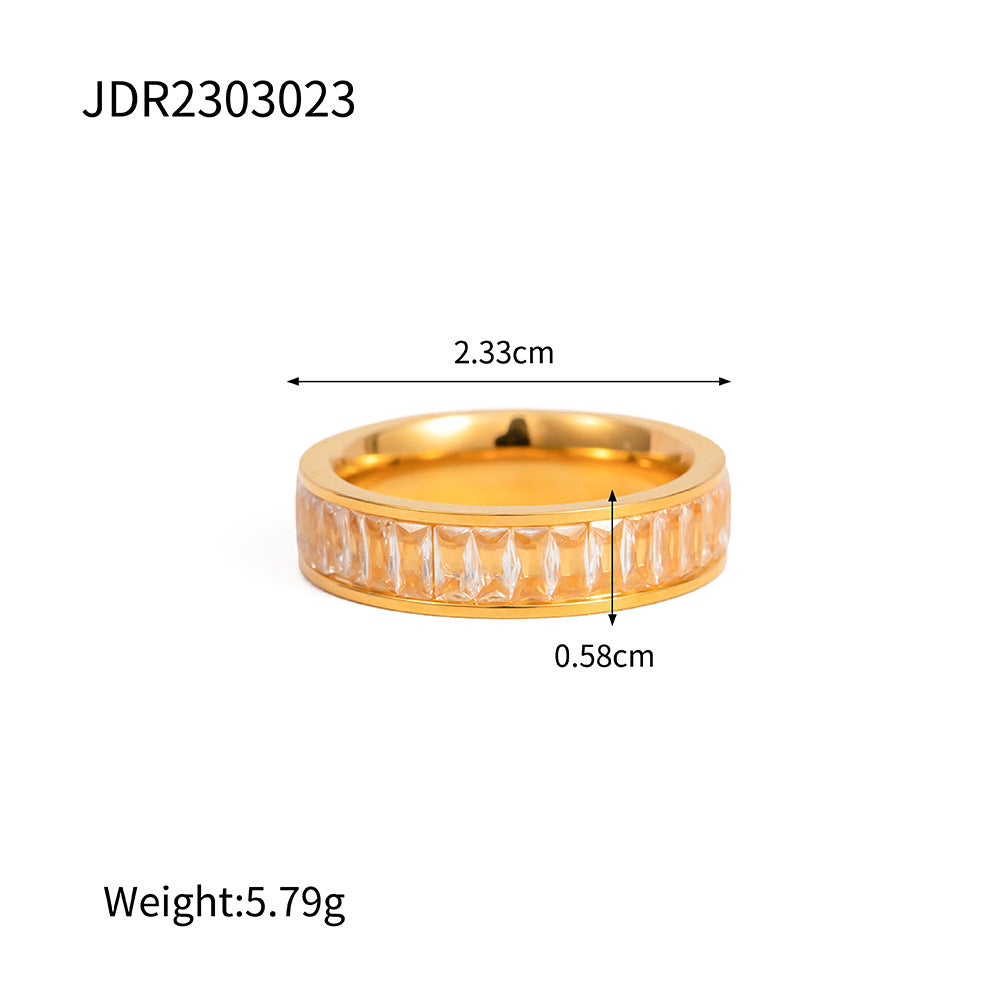 Lune Elan Stainless Steel Ring