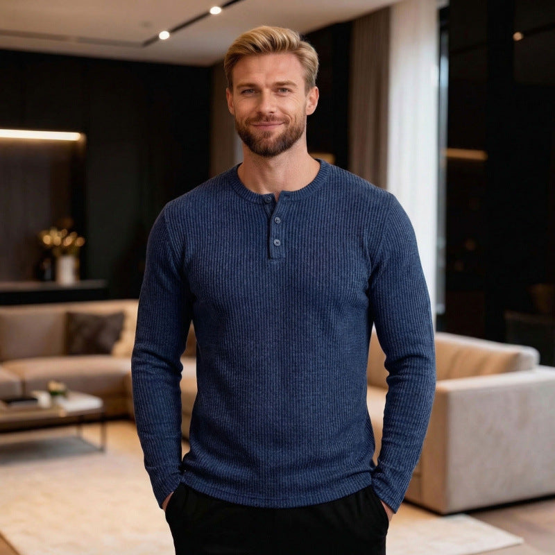 Metro Bexley Men's Long-Sleeve Henley Shirt