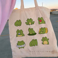 Carry Canvas Floral Tote Bag