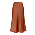 Sway Satin Silky Acetate Midi Skirt