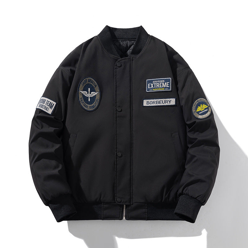 District Bexley Men's Embroidered Bomber Jacket