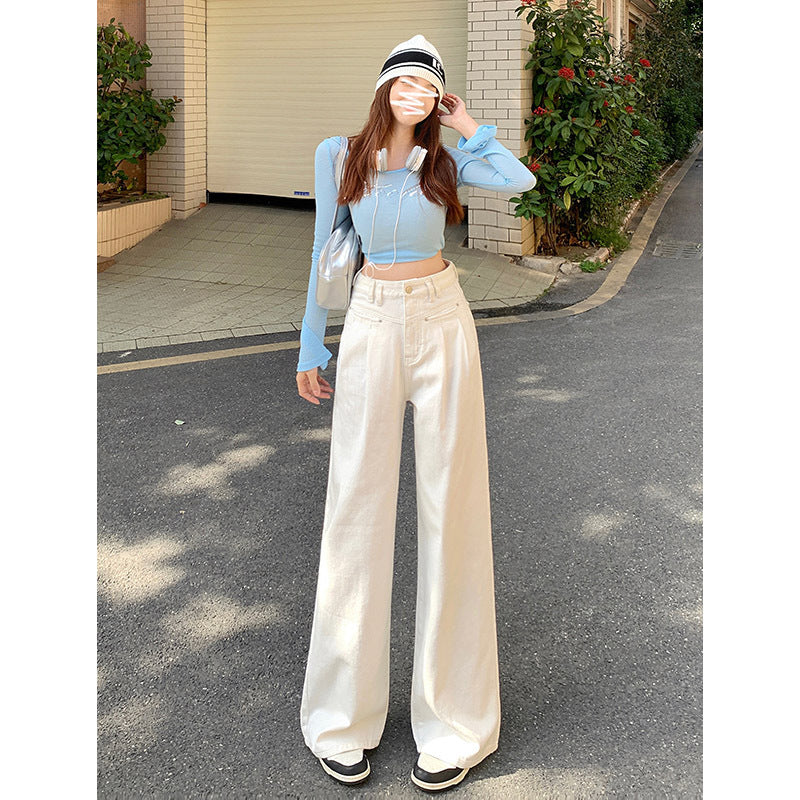 Indigo Garnet Wide-Leg Jeans