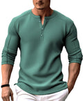Metro Men's Waffle Henley Shirt