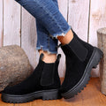 Stride Chunky Platform Solid Ankle Boots
