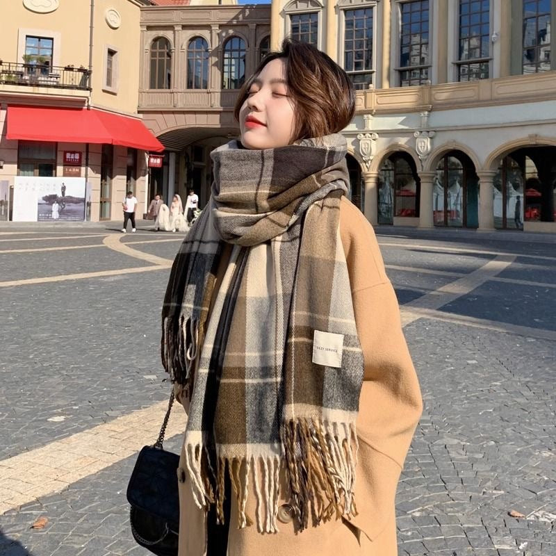 Ember Long Plaid Scarf