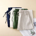 Flow Linen Cotton Cropped Wide-Leg Trousers