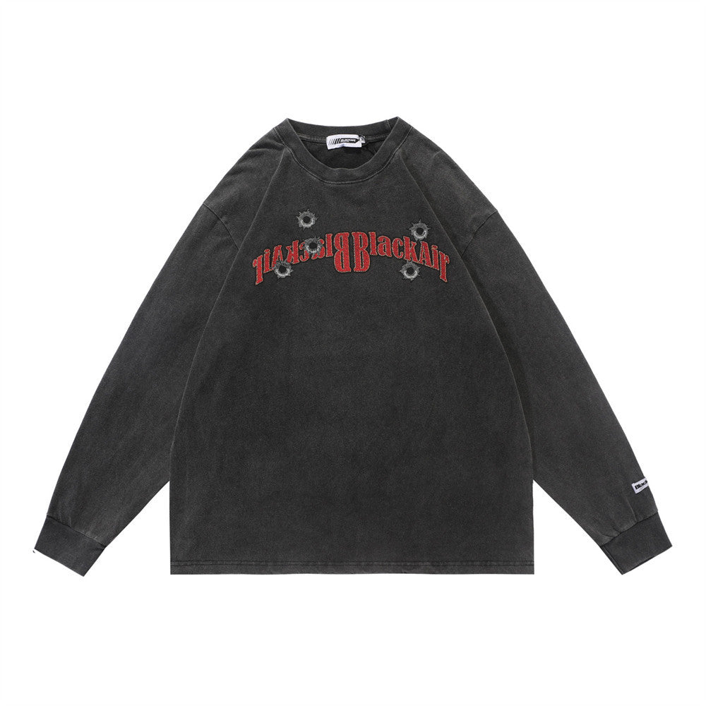 Archive Men's Long-Sleeve Printed Distressed T-Shirt