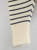 Atlas Men's Zip-Up Striped Turtleneck Sweater