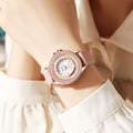 Tempo Minimalist Round Rhinestone Watch