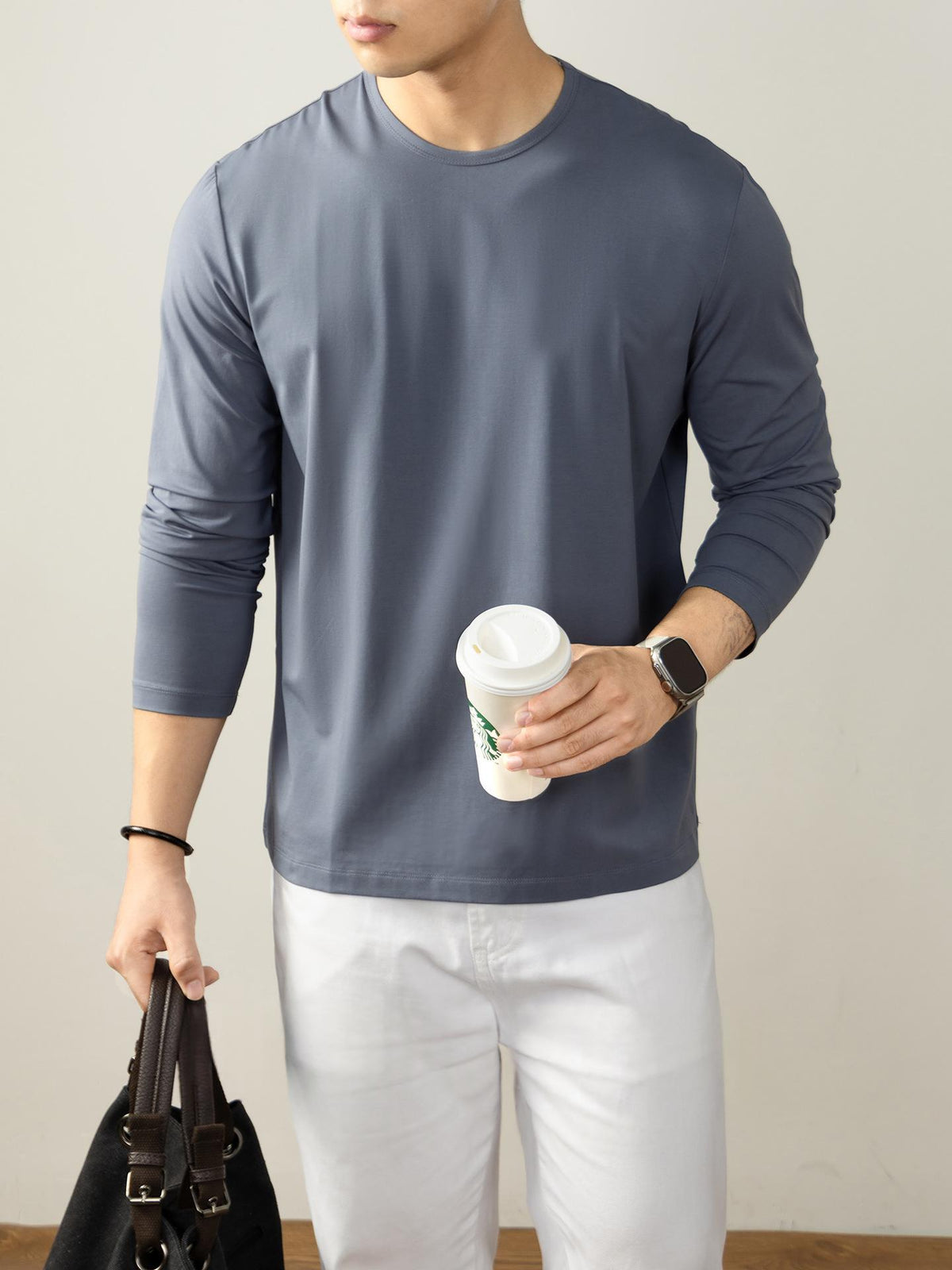 Archive Men's Cotton Long-Sleeve T-Shirt