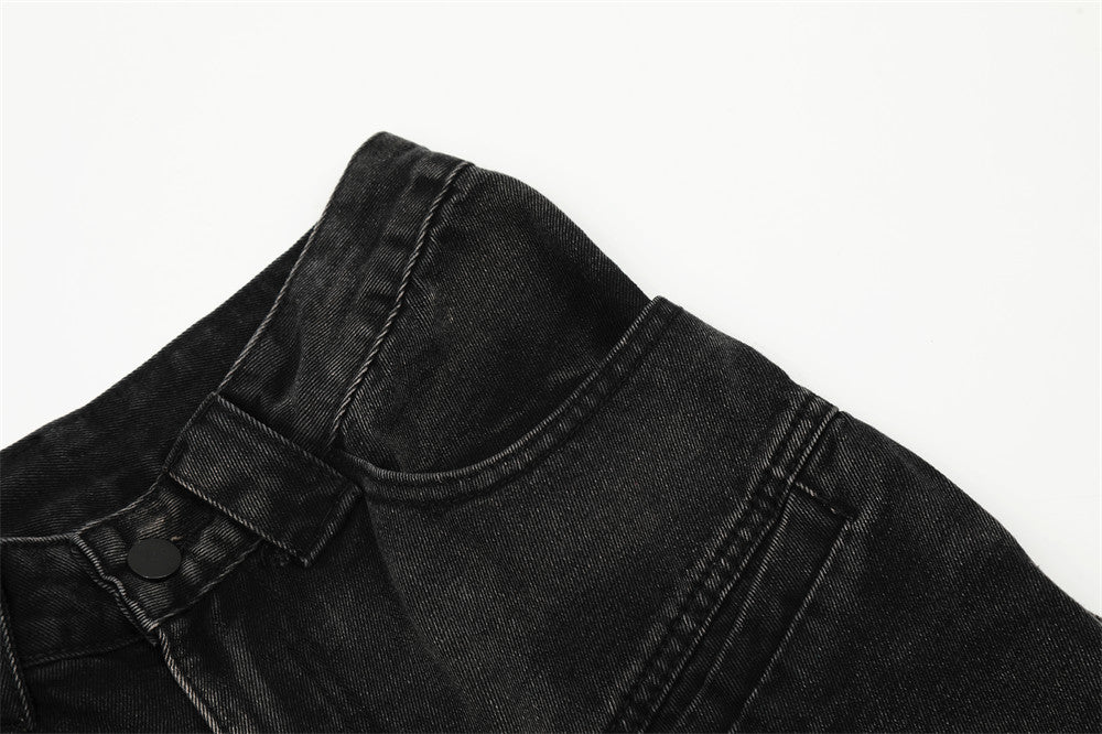 Indigo Men's Denim Multi-Pocket Pocket Cargo Pants