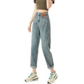 Indigo Bexley Straight High-Waist Jeans