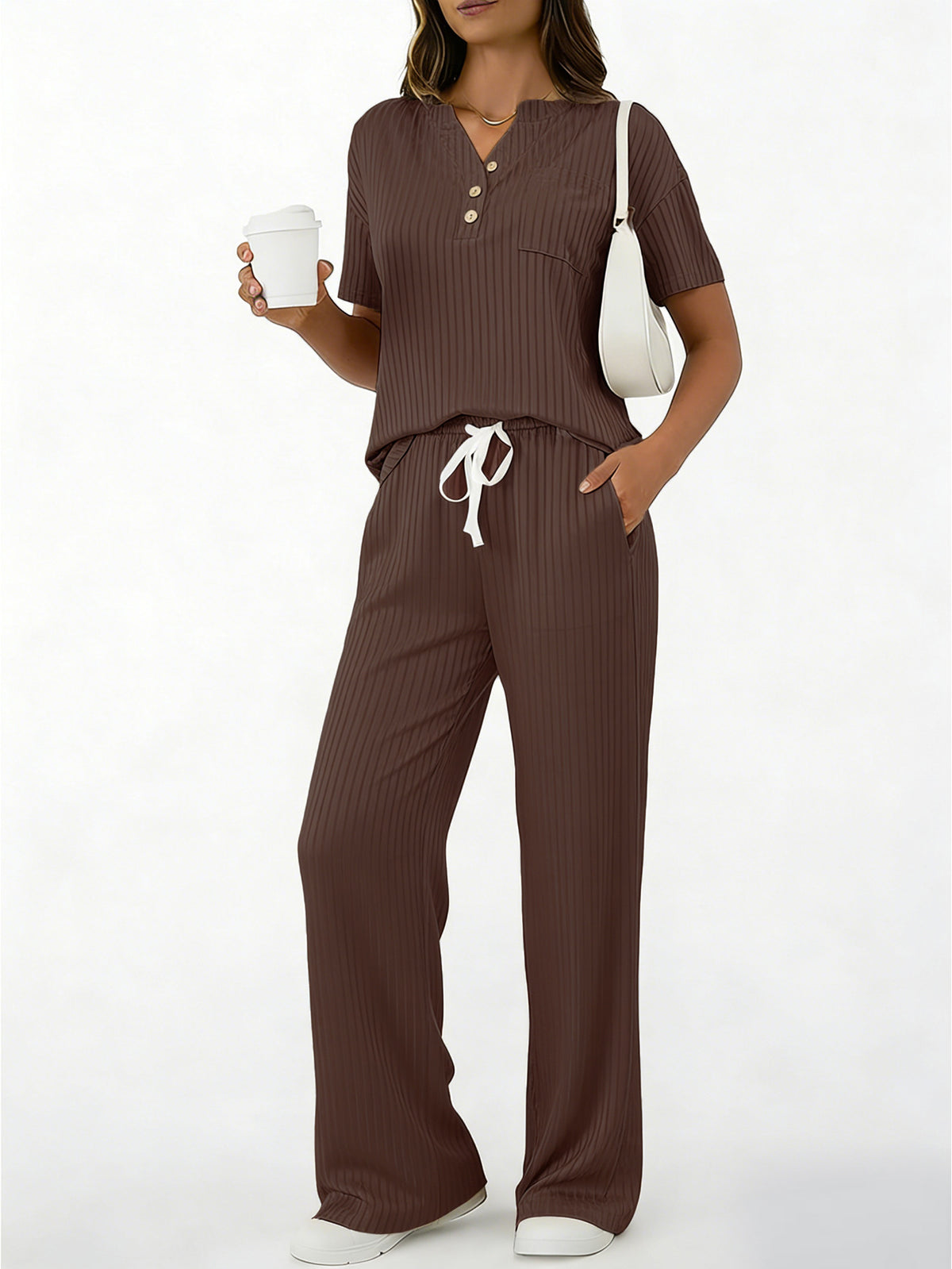 Sera Ribbed Knit Two-Piece Set