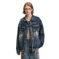 Indigo Denim Washed Cargo Pants